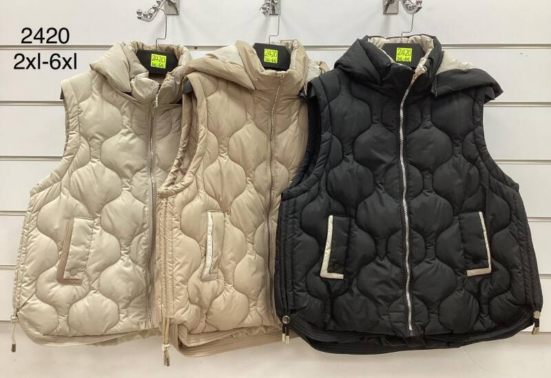 Kamizelki damskie Roz 2XL-6XL, Mix Kolor .Paczka 5 szt